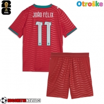 Otroške Nogometnih dresov Portugalska Joao Felix #11 Domači SP 2026 Kratki rokavi (+ hlače)